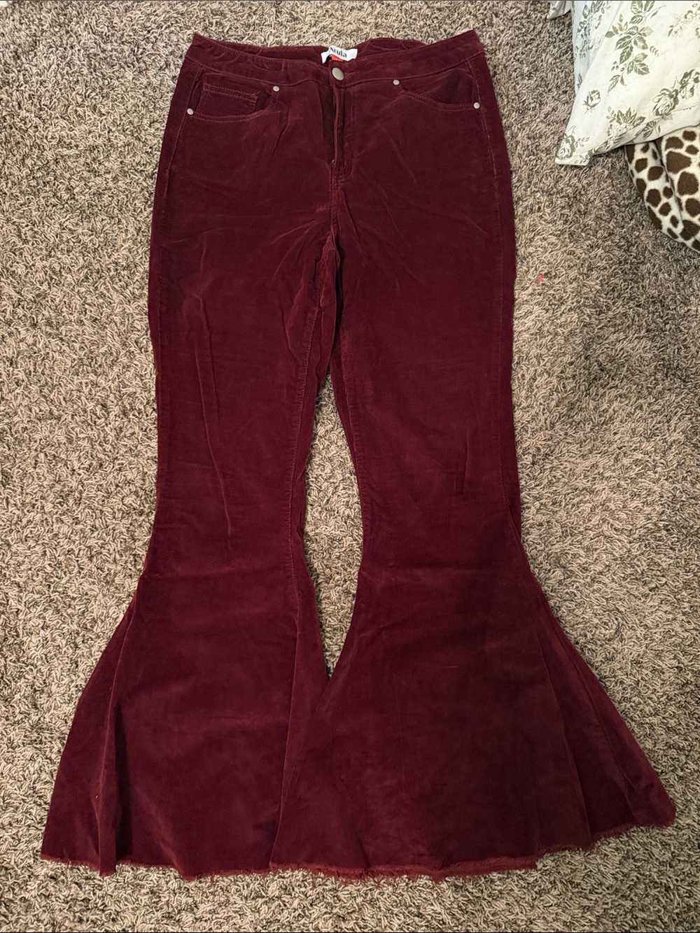 Corduroy Bell Bottom Pants